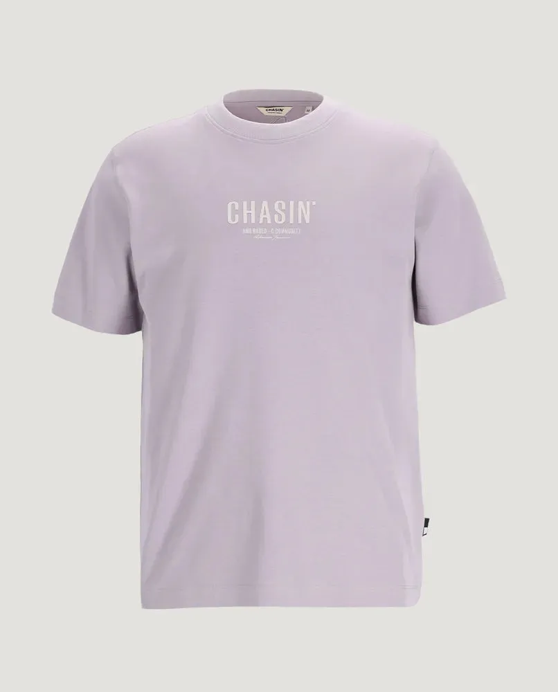CHASIN | Mayor Loose fit T-Shirt | E65 PURPLE