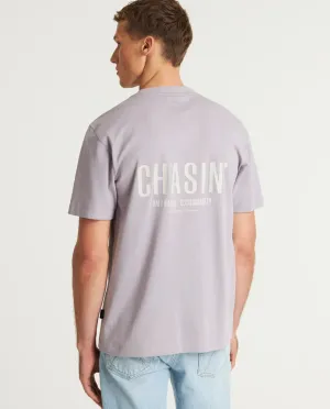 CHASIN | Mayor Loose fit T-Shirt | E65 PURPLE