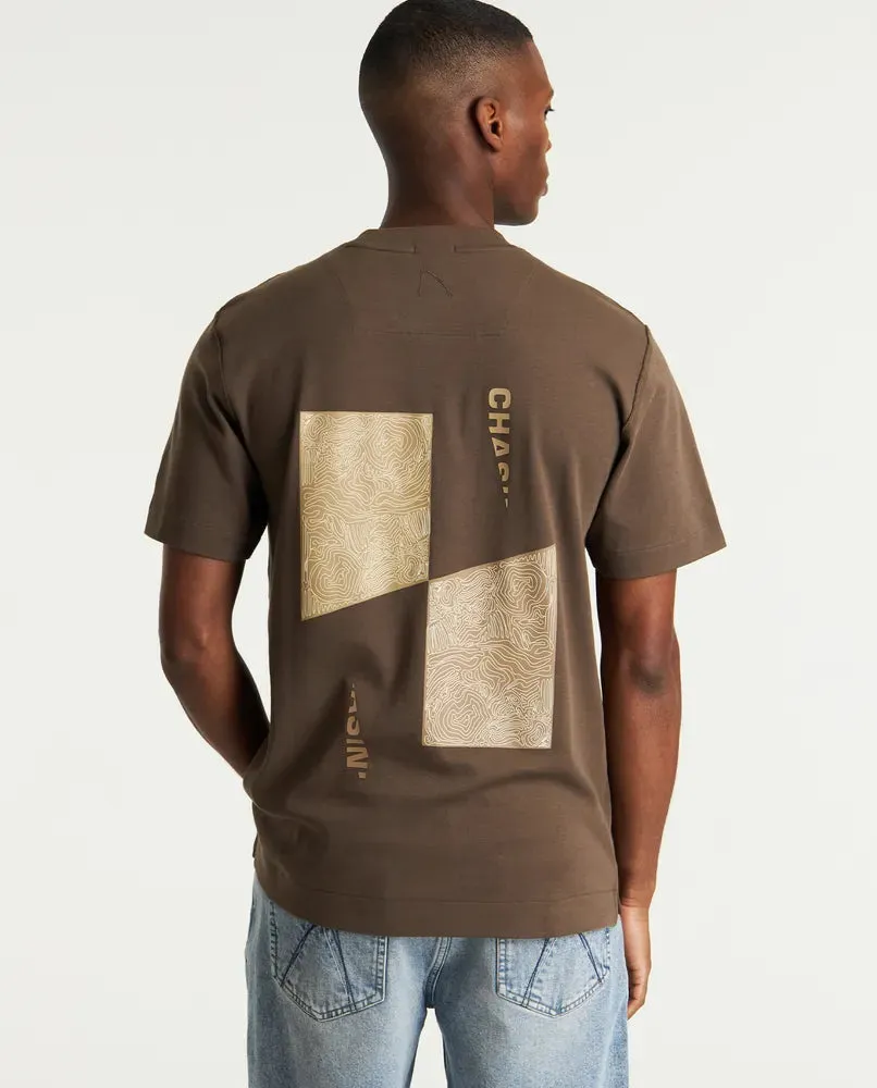 CHASIN | Reco Loose fit T-Shirt | E73 DARK.BROWN