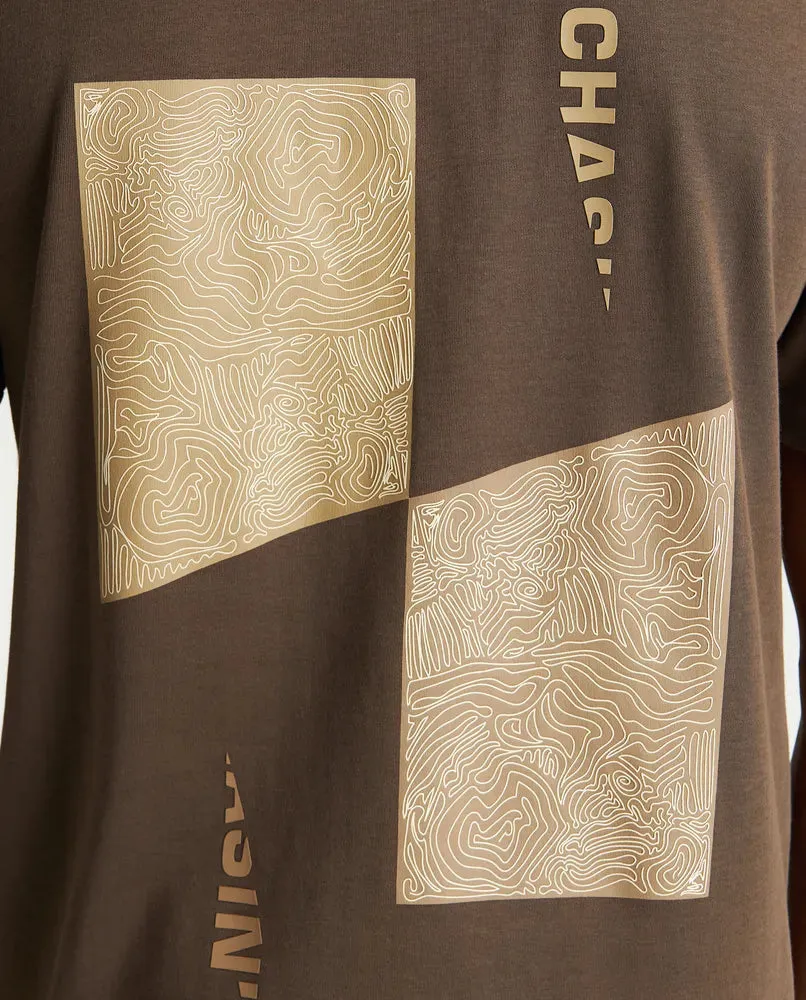 CHASIN | Reco Loose fit T-Shirt | E73 DARK.BROWN