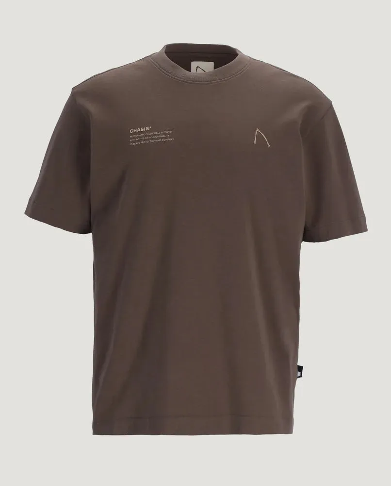 CHASIN | Reco Loose fit T-Shirt | E73 DARK.BROWN