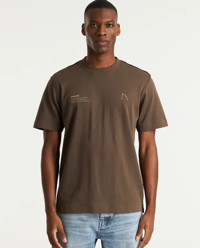 CHASIN | Reco Loose fit T-Shirt | E73 DARK.BROWN