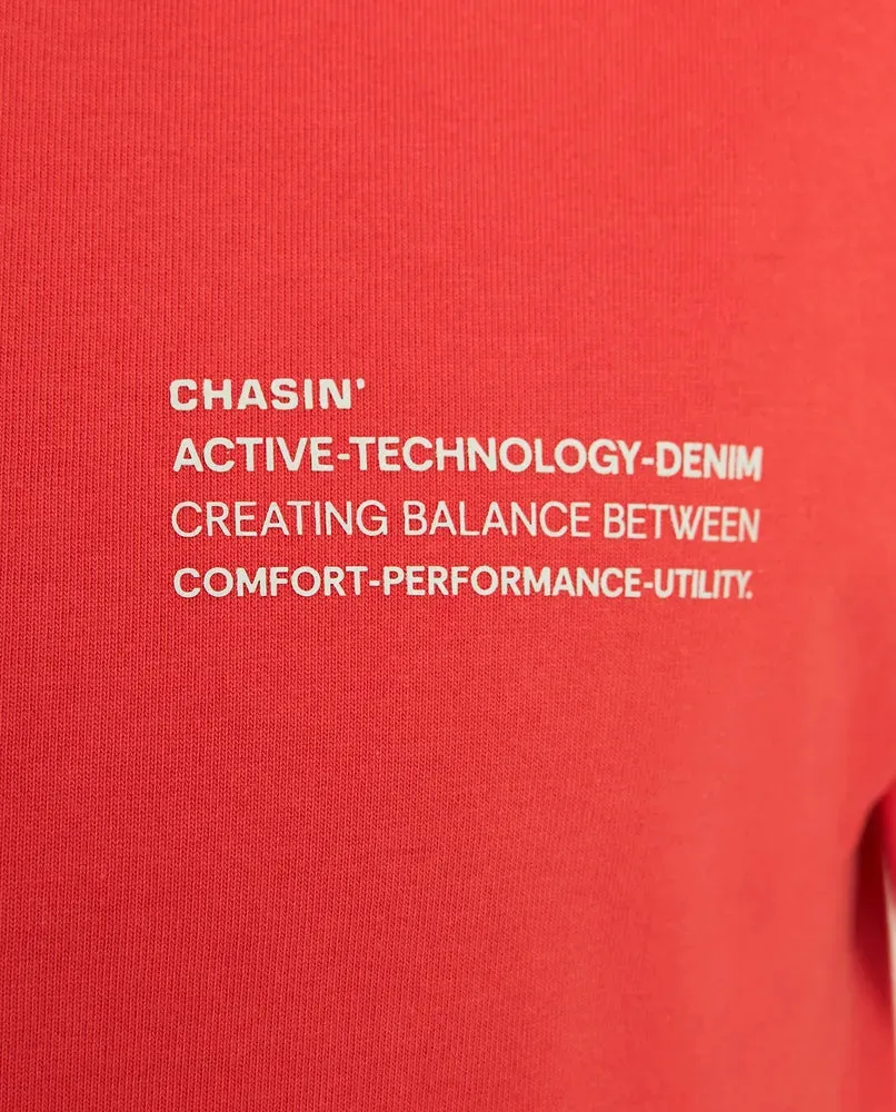 CHASIN | Stream Loose fit T-Shirt | E40 RED