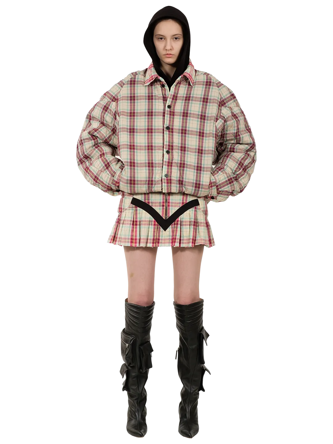 Checkered Muscle Overshirt