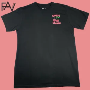 Cherry - Black Organic Heavyweight T-Shirt