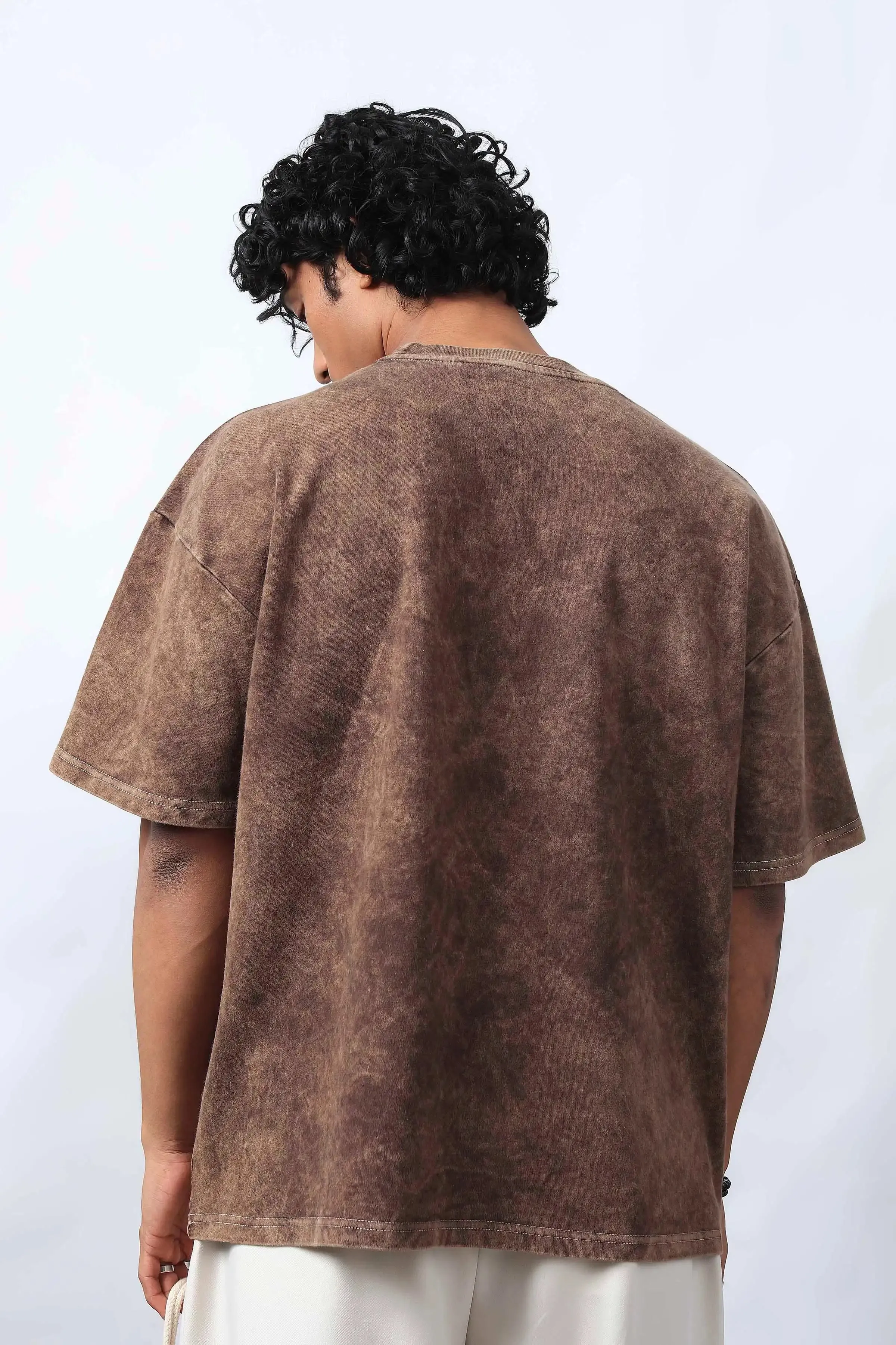 Chestnut Brown Boxy T-Shirt