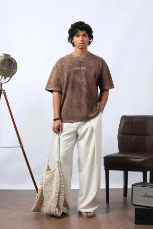 Chestnut Brown Boxy T-Shirt