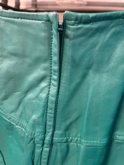 Chia Leather Skirt, size 10  #1489