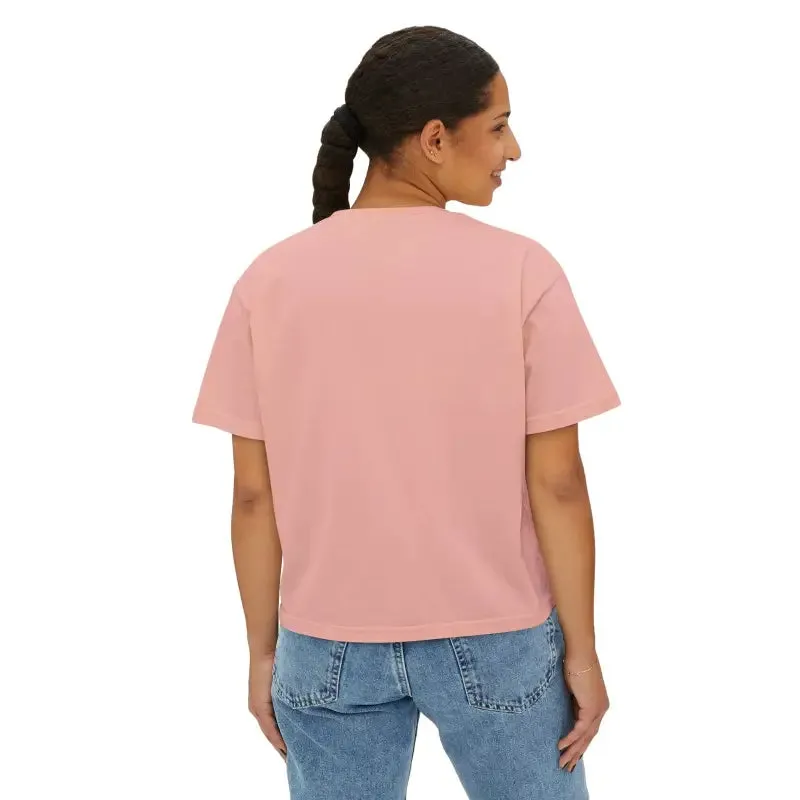 Chic Boxy Fit Women’s Tee Flowers for Cool Casual Style