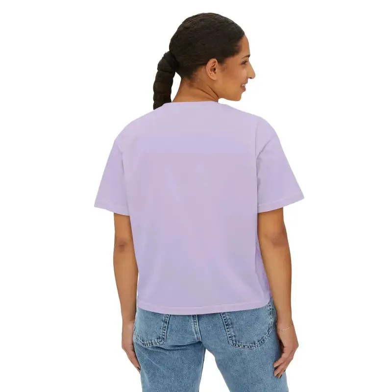 Chic Boxy Fit Women’s Tee Flowers for Cool Casual Style