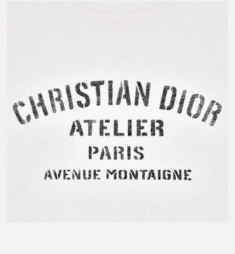 'Christian Dior Atelier' T-Shirt • White Cotton Jersey