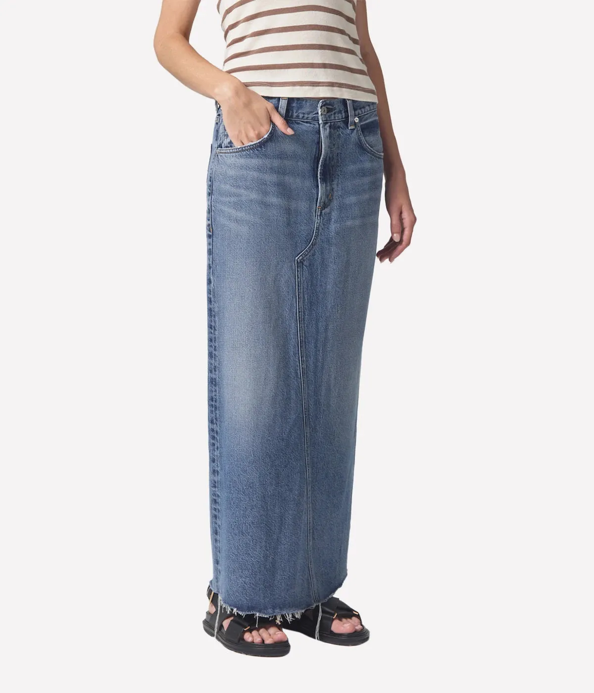 Circolo Maxi Skirt in Glisten