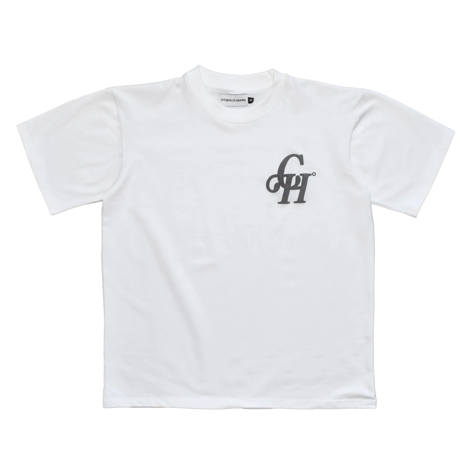 Citizenship Logo Tee- White /Charcoal