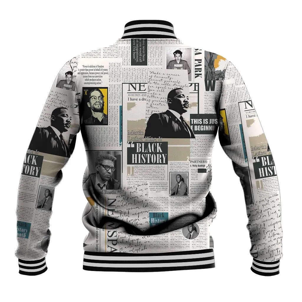Civil Rights Leaders Baseball Jacket African-American History Month LT15