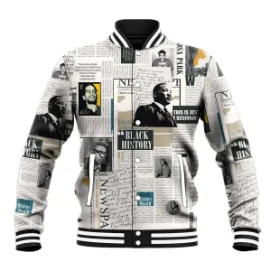 Civil Rights Leaders Baseball Jacket African-American History Month LT15
