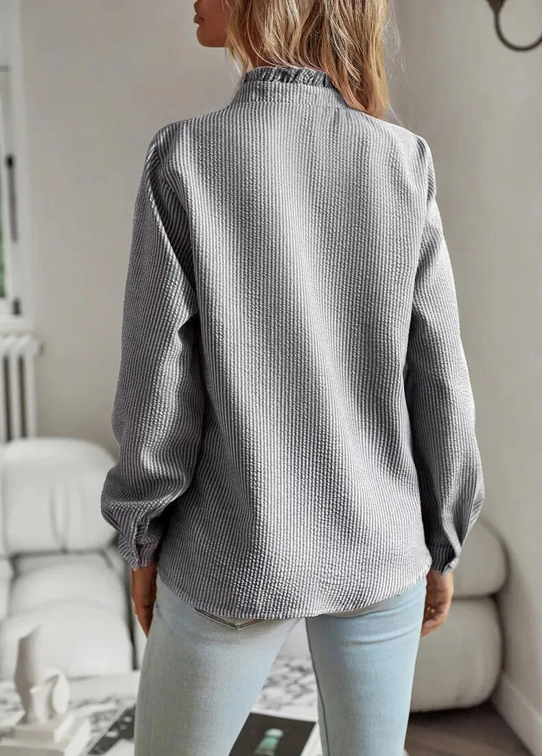 Claire | Stylish Ruffle Detail Blouse
