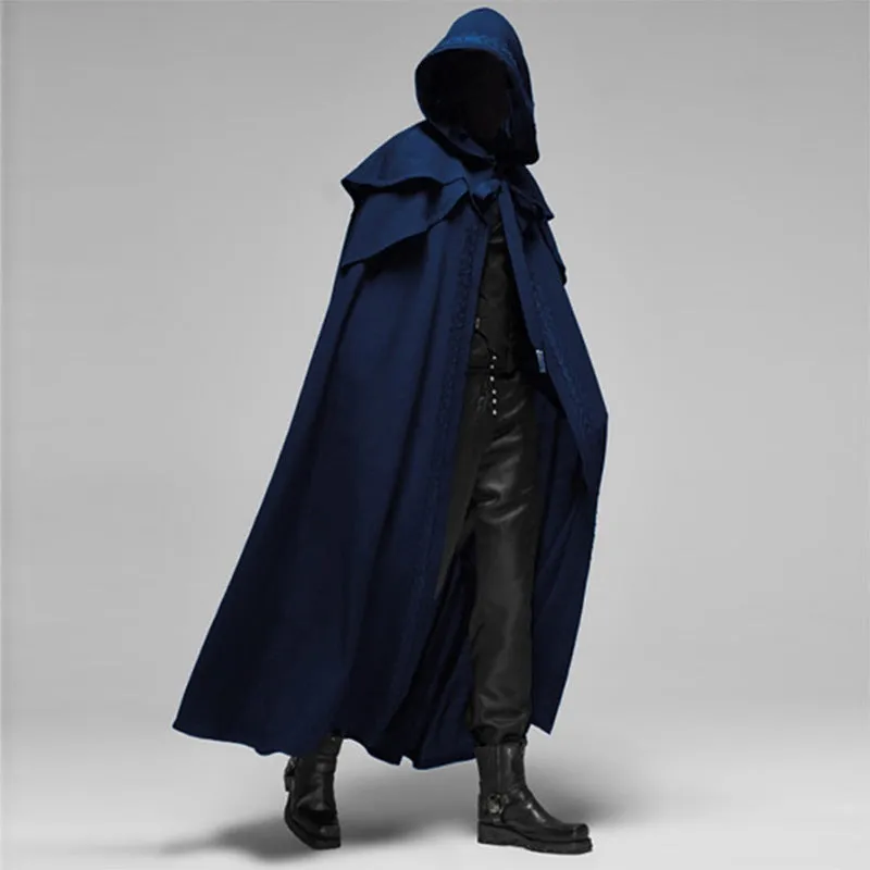 Cloak Ardent™ | Men's Medieval Horned Long Cloak | Durable Fabric, Unique Horned Design & Comfortable Fit