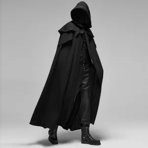Cloak Ardent™ | Men's Medieval Horned Long Cloak | Durable Fabric, Unique Horned Design & Comfortable Fit