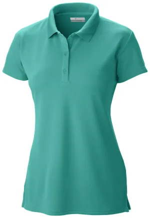 Columbia Women Green Innisfree SS Polo T-Shirt