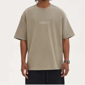 Conscious Architect x Boxy Drop Shoulder T-Shirt x Beige