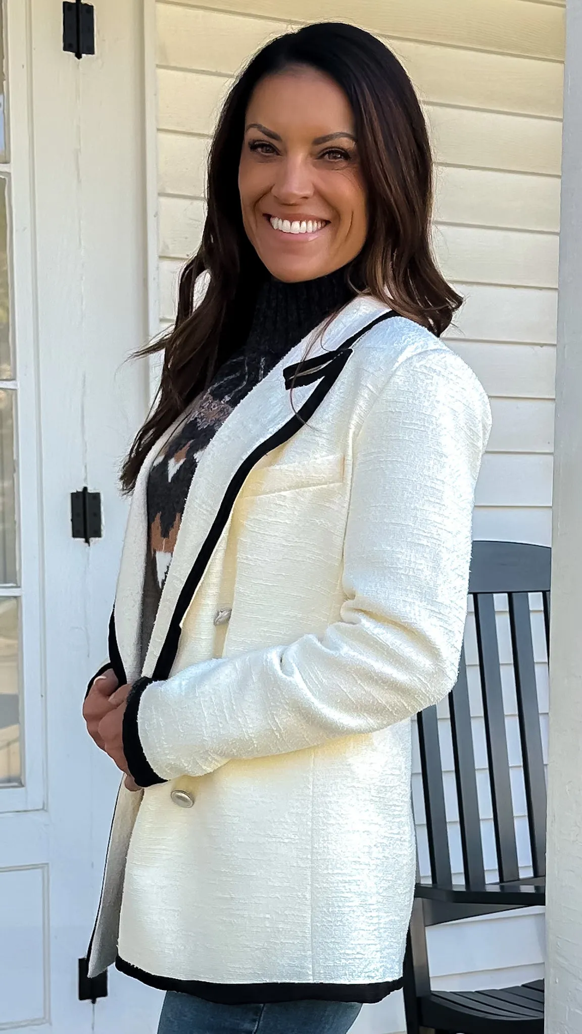 Contrast Blazer