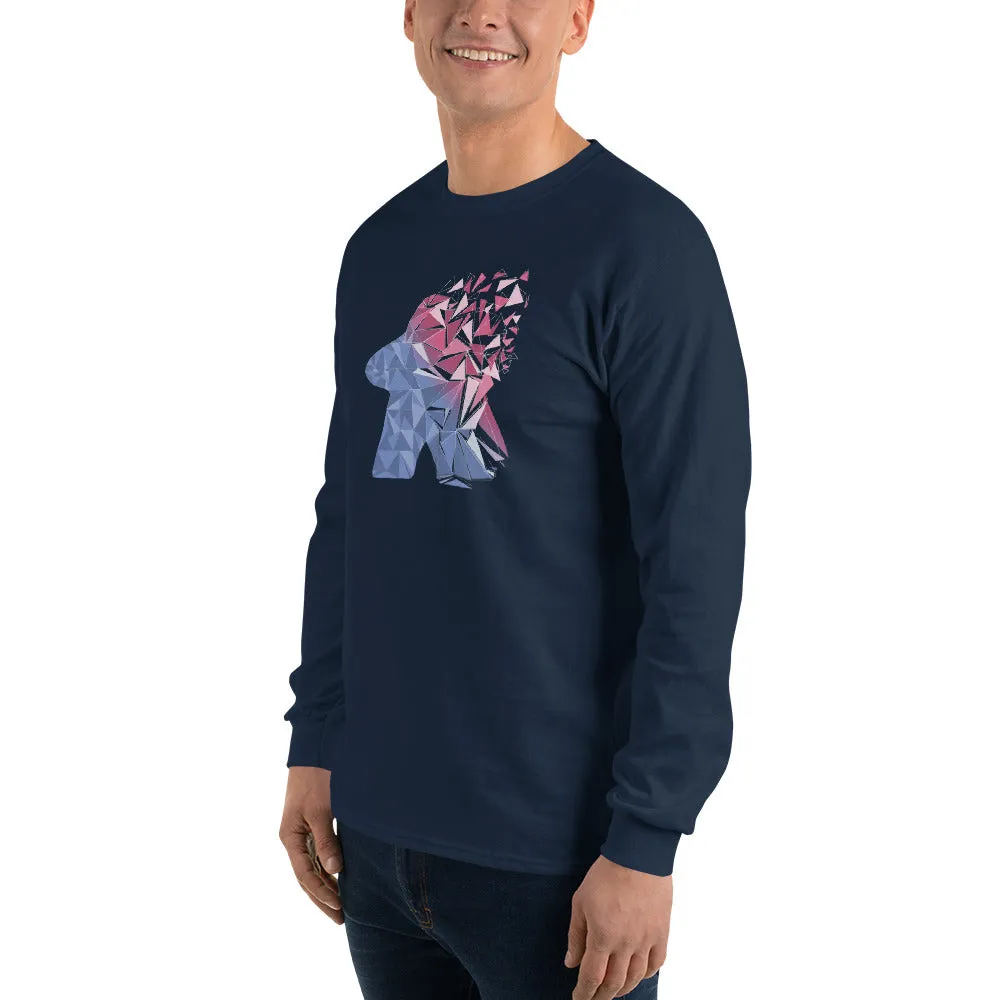 Cool Fragmented Meeple Longsleeve T-Shirt