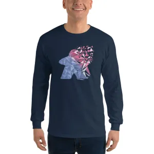 Cool Fragmented Meeple Longsleeve T-Shirt
