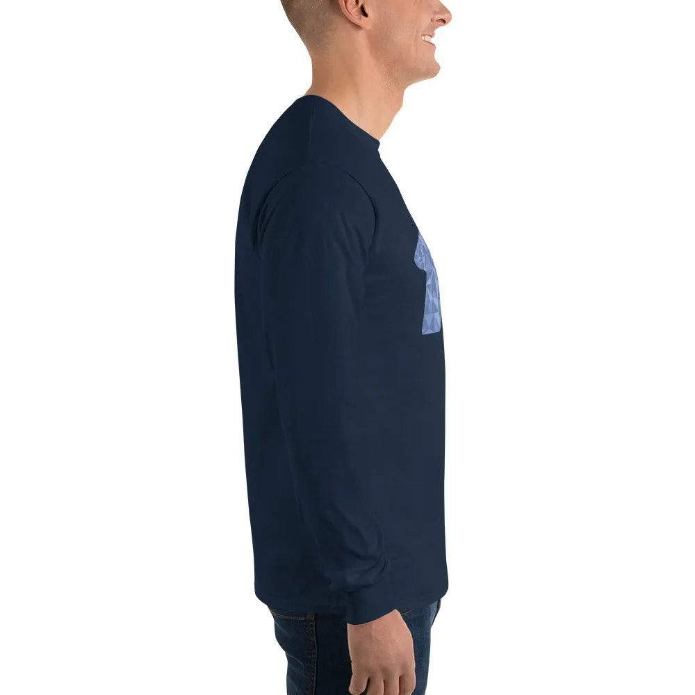 Cool Fragmented Meeple Longsleeve T-Shirt