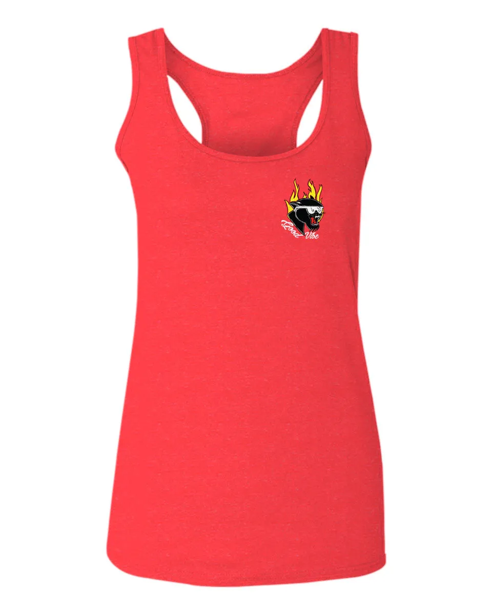 Cool Graphic Cartoon Puma 90'S Classic Good Vibe  women's Tank Top sleeveless Racerback