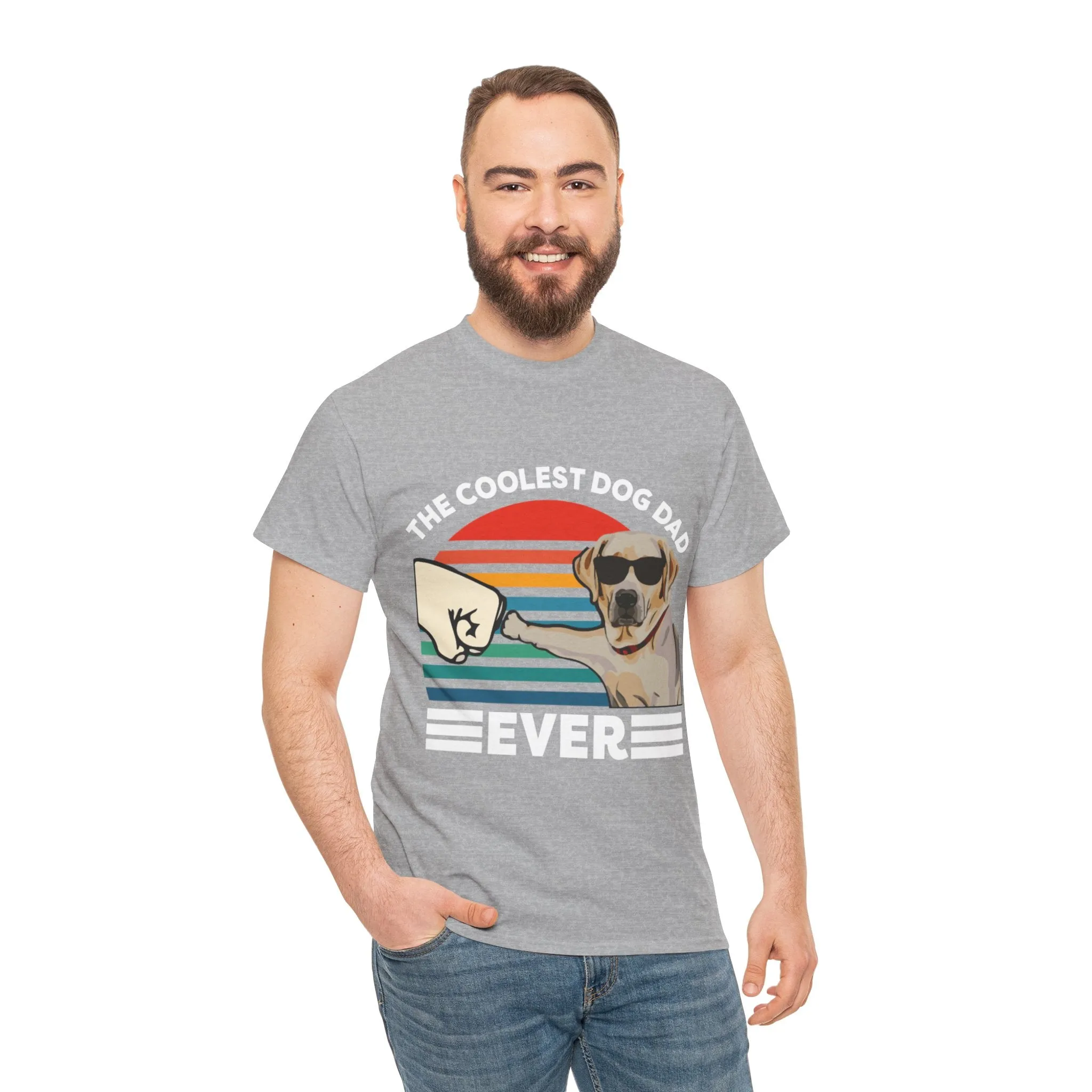 coolest dog dad Cotton Tee