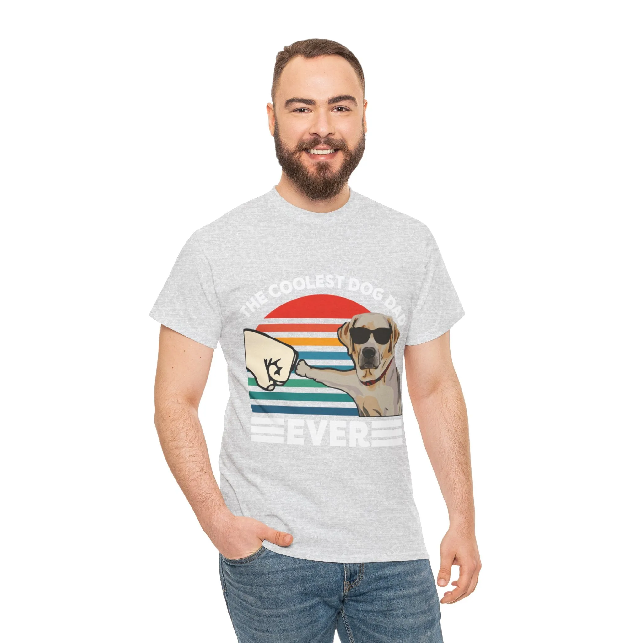 coolest dog dad Cotton Tee