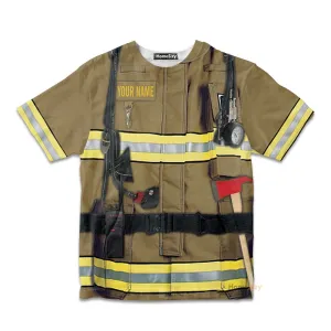 Cosplay Firefighter Custom Kid Tshirt QT210423Hg