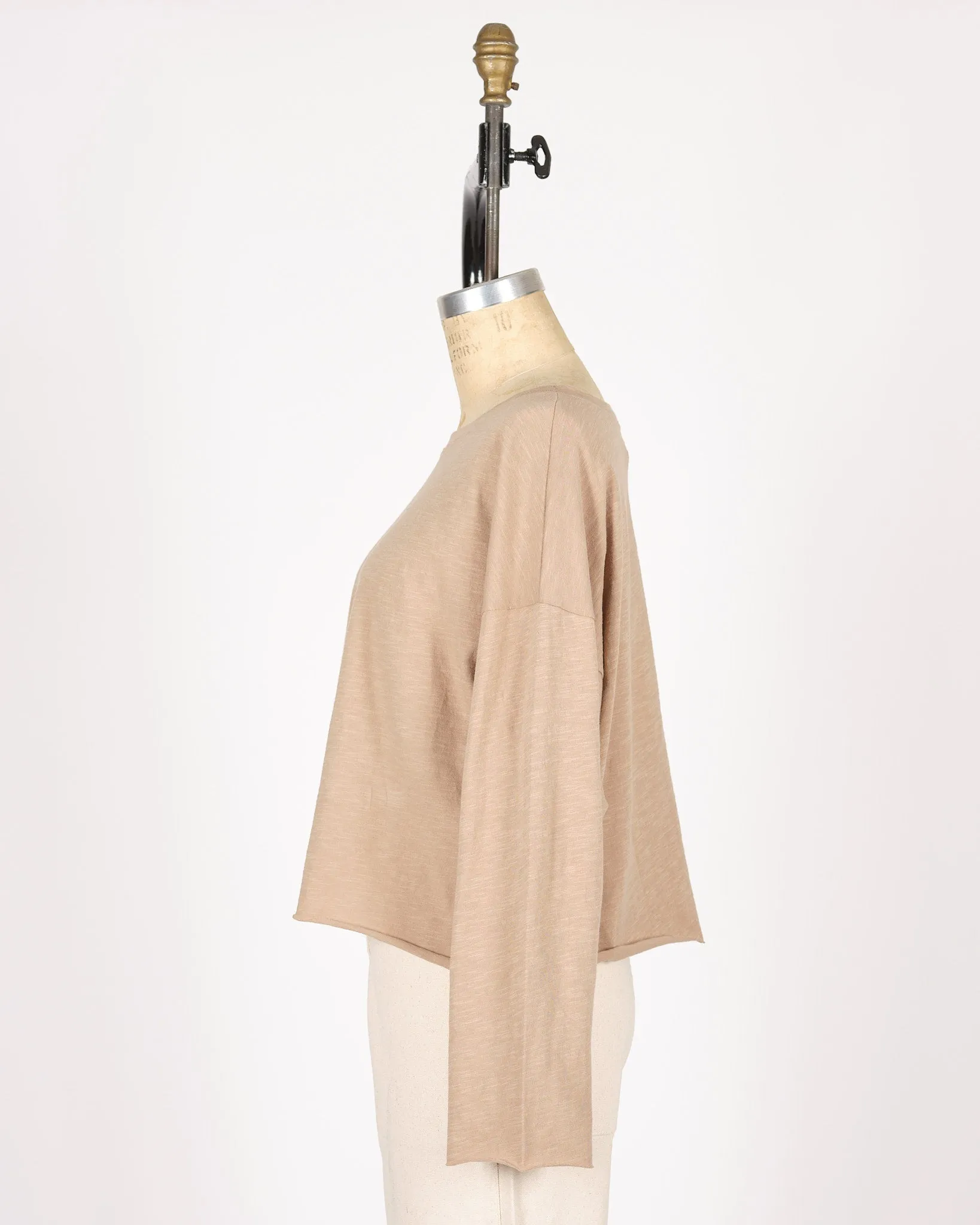Cotton Boxy Crop / Long-sleeve SALE
