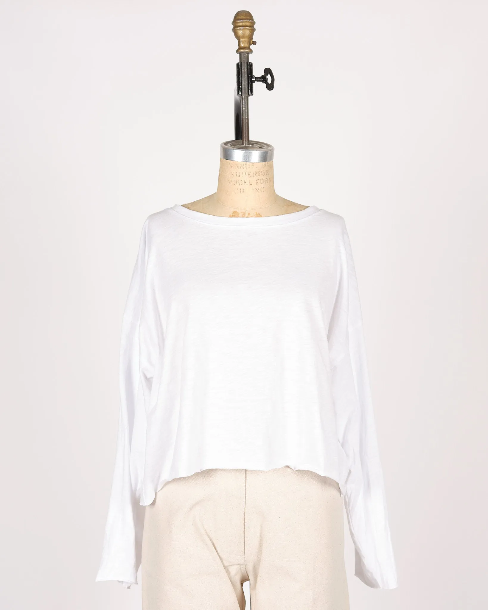Cotton Boxy Crop / Long-sleeve SALE