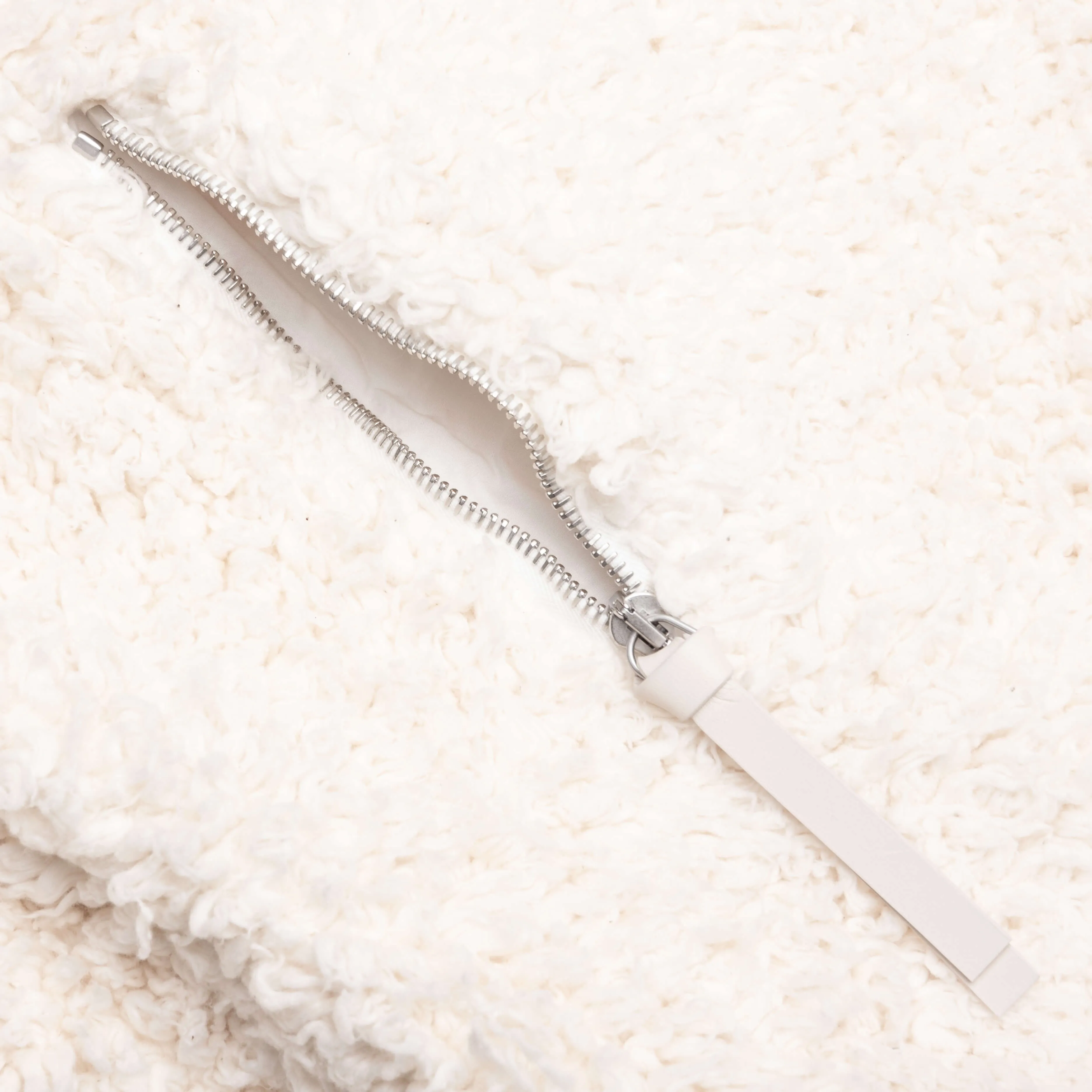 Cotton Fleece Jacket - Eggshell