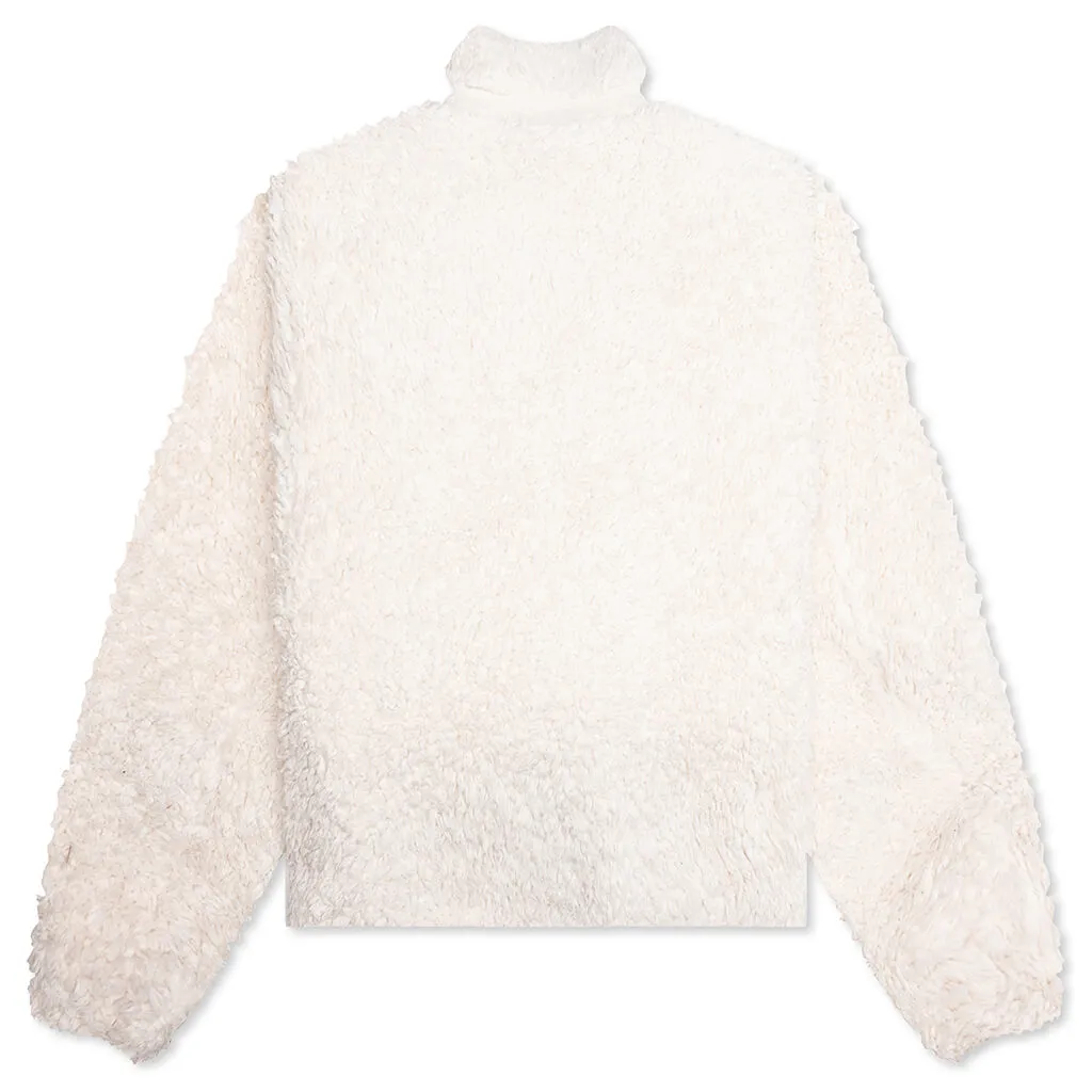 Cotton Fleece Jacket - Eggshell