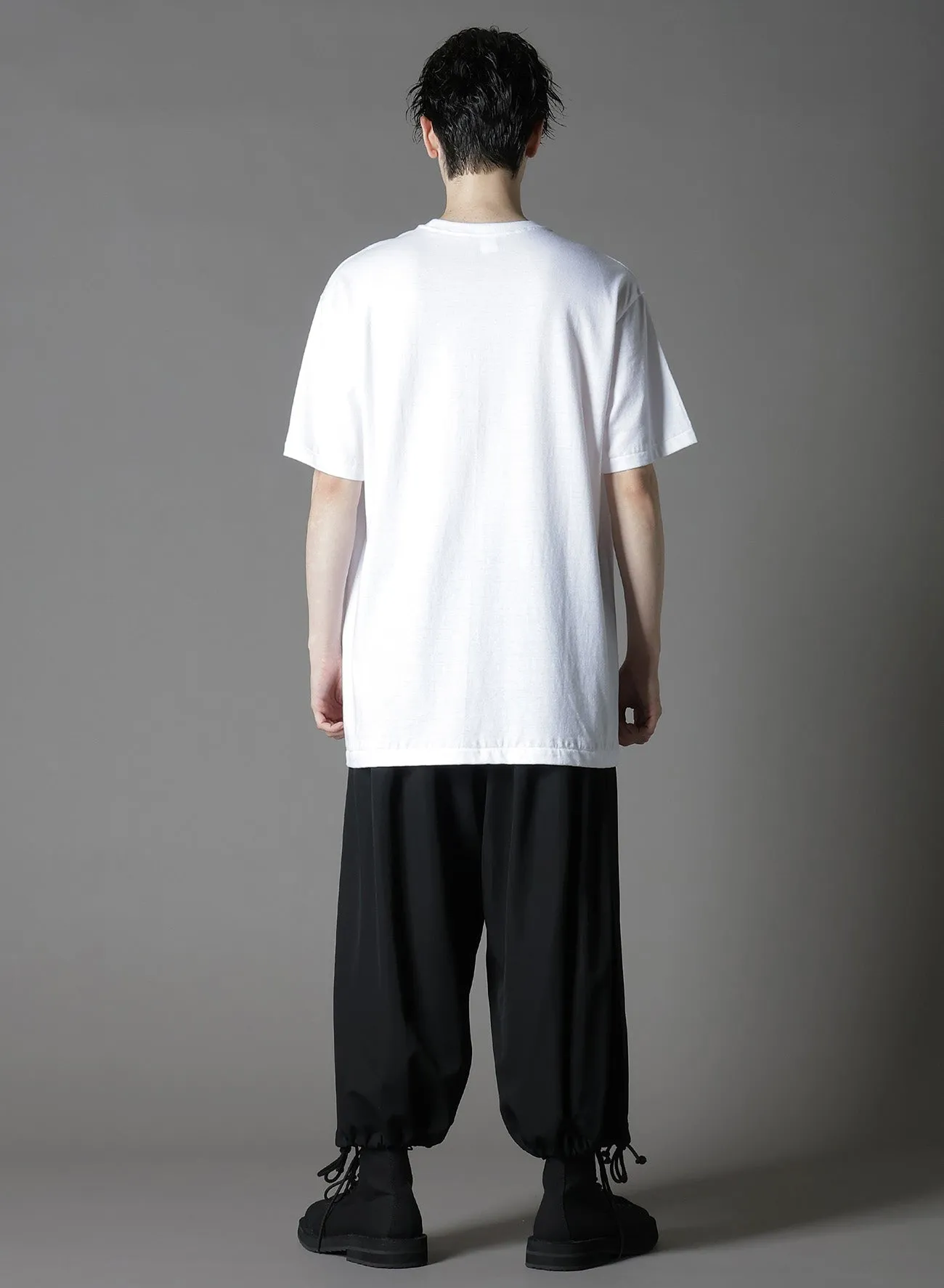 COTTON JERSEY TROMPE-L'OEIL PASSCASE T-SHIRT
