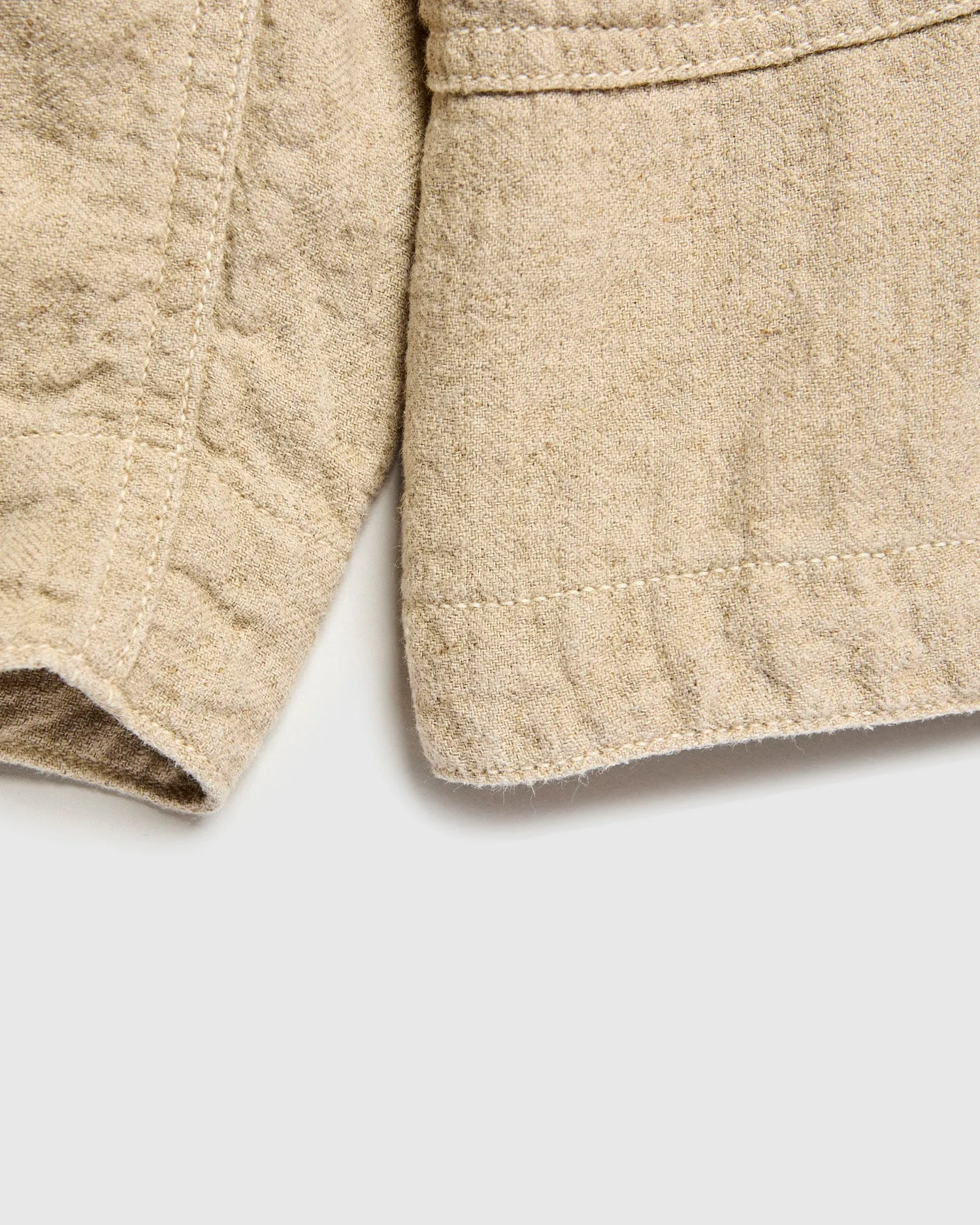 Cotton Linen Tusser Coverall in Beige