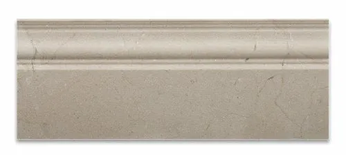 Crema Marfil Marble Polished 5 X 12 Baseboard Trim - Box of 5 Pcs.