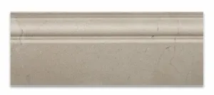 Crema Marfil Marble Polished 5 X 12 Baseboard Trim - Box of 5 Pcs.