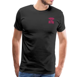 Critical Card Nurse Flag back RN Front Men's Premium T-Shirt