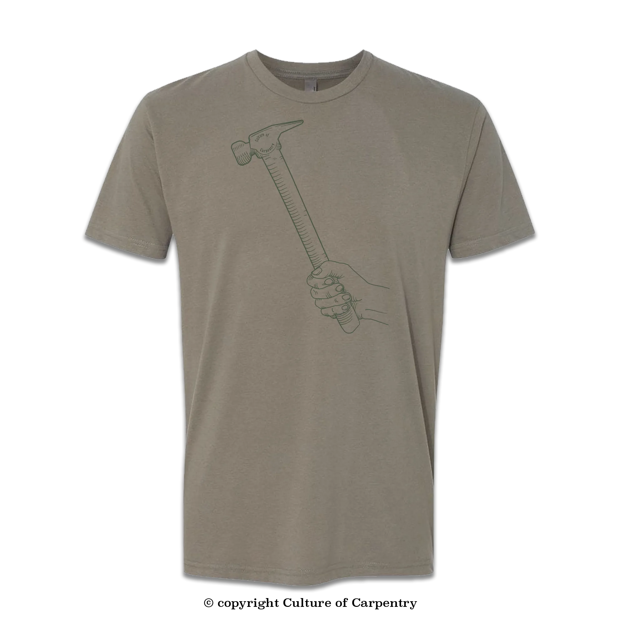 Culture of Carpentry Hammer Icon - White and Grey T-Shirts