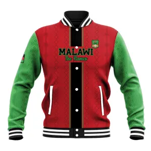 Custom Afro Malawi Football Baseball Jacket Go Champions - African Pattern LT15