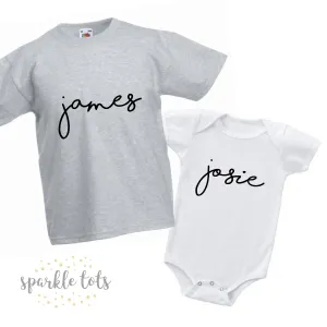 Custom Name T-Shirt for Kids | Personalised Boys & Girls T-Shirt | Custom Children's Top