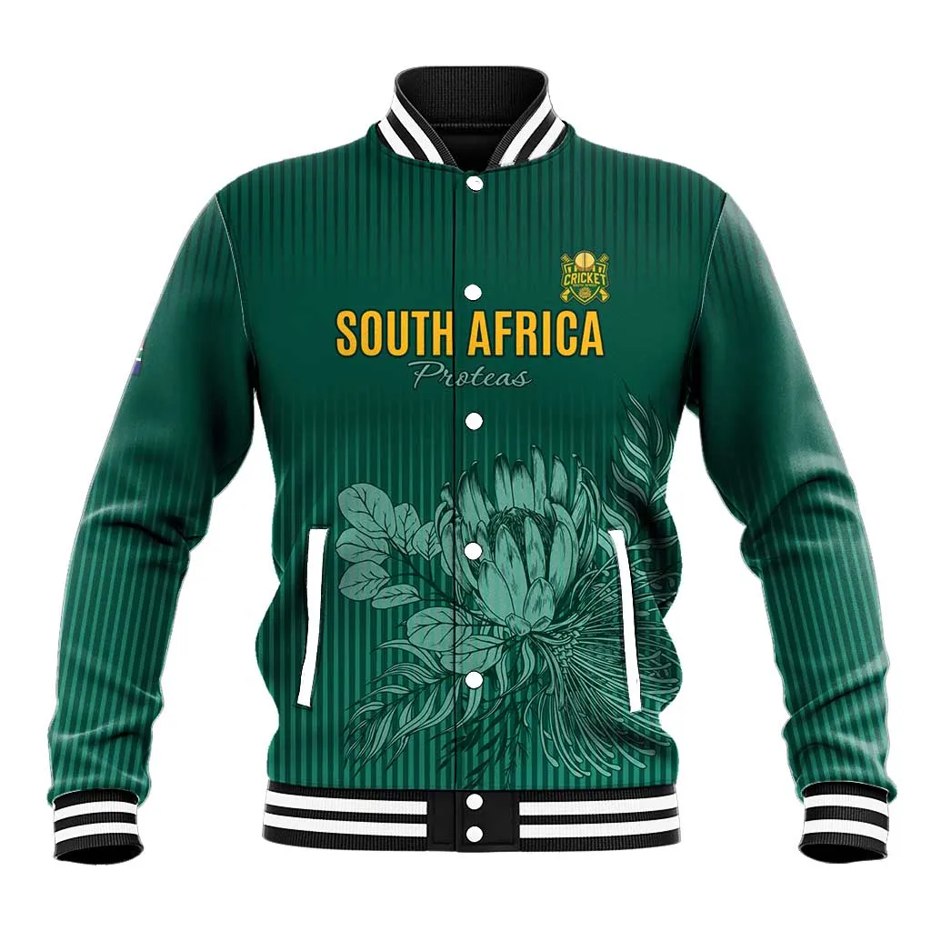 Custom South Africa Cricket Baseball Jacket Come On Proteas LT15