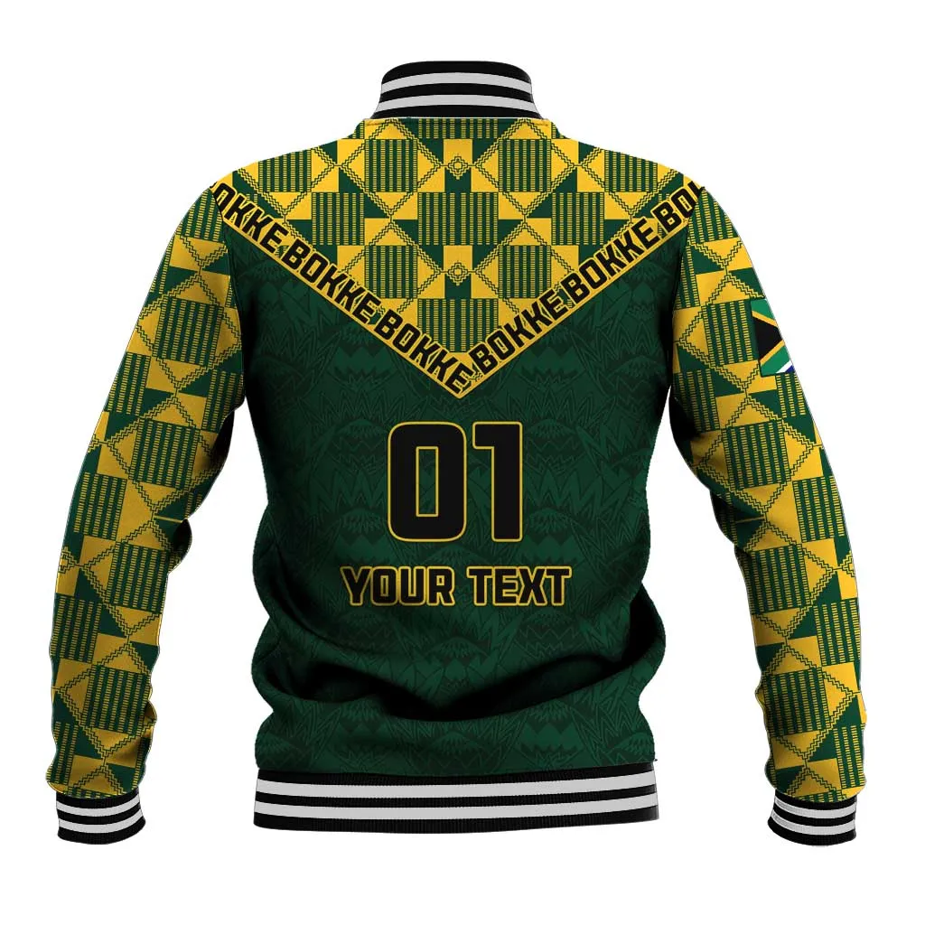 Custom South Africa Rugby Baseball Jacket - Go Bokke Champion, World Cup LT01
