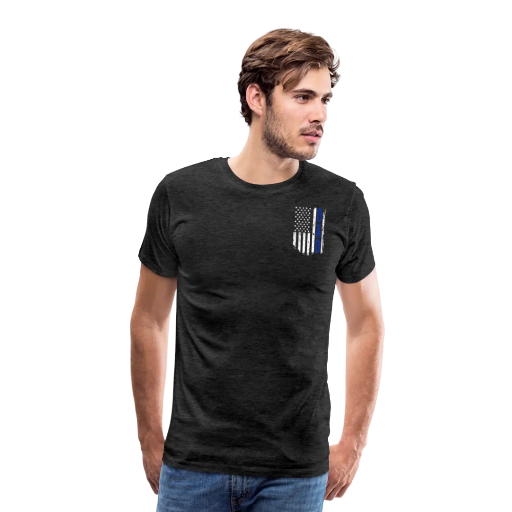 Dad American Flag Men's Premium T-Shirt (41518b)