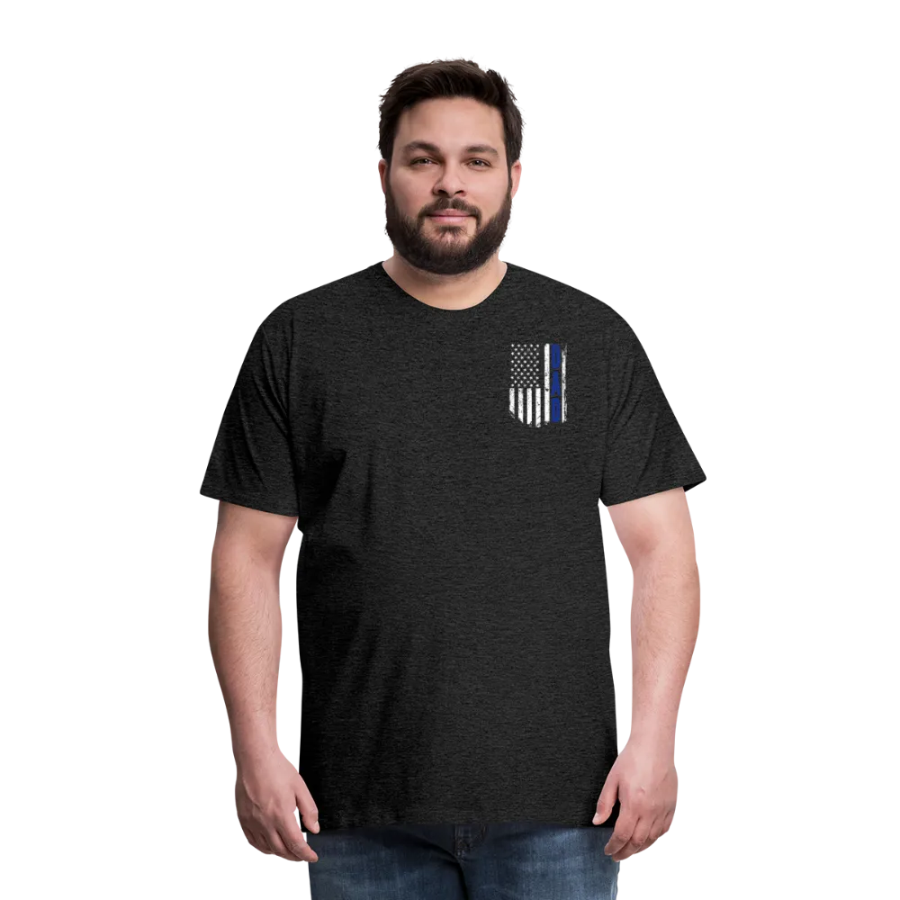 Dad American Flag Men's Premium T-Shirt (41518b)