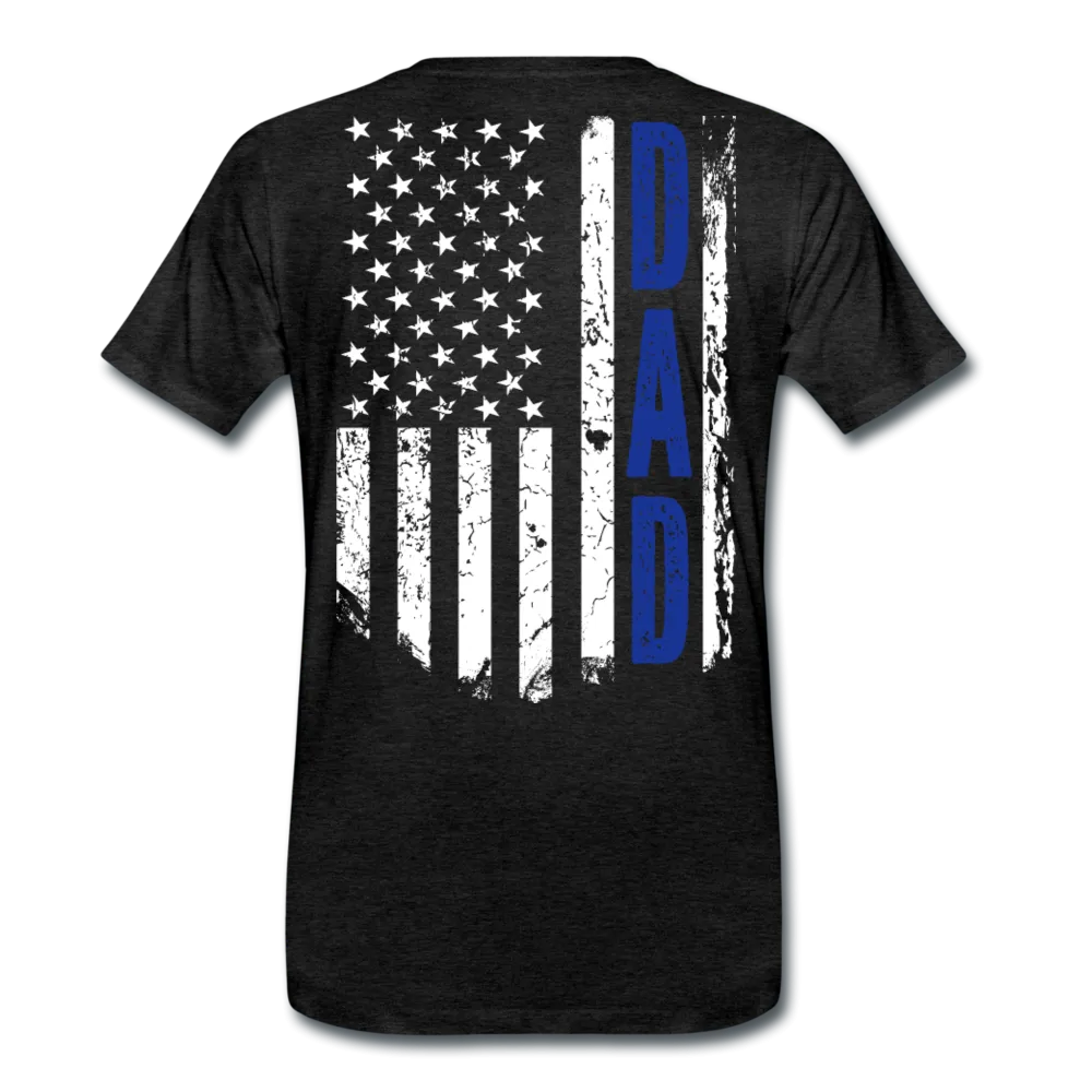 Dad American Flag Men's Premium T-Shirt (41518b)
