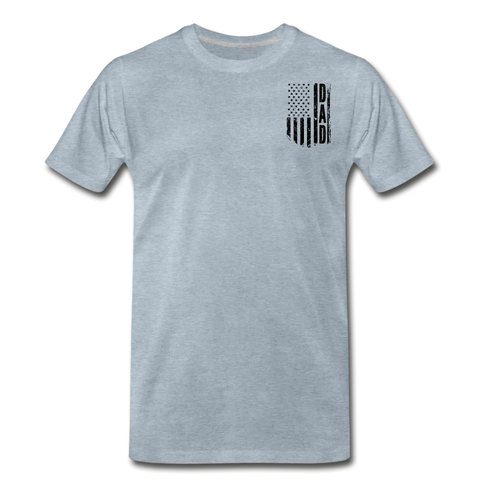 Dad American Flag Men's Premium T-Shirt CK1903 - Black